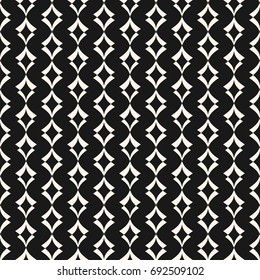 Art deco seamless pattern. Stylish vector geometric ornamental texture. Elegant monochrome abstract background, black & white. Repeat design for decoration, fabric, prints, textile, covers, digital
