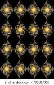 Art Deco seamless pattern.decoration ornament.