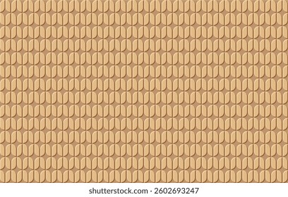 Art deco seamless retro sand pattern with striped line and oval shape, vector illustration.