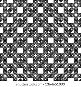 Art deco Seamless Tartan Pattern white black