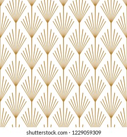 Art Deco seamless and tileable pattern. Endless texture for wallpaper, wrapping paper etc. Vector eps design fully editable on transparent background, jpg on white background.
