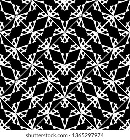 Art Deco Seamless, unique, abstract pattern. Made with unique drawings and sketches white black