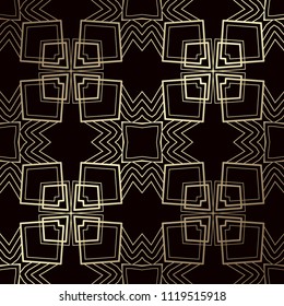Art Deco seamless vintage wallpaper pattern. Geometric decorative background