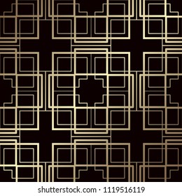 Art Deco seamless vintage wallpaper pattern. Geometric decorative background