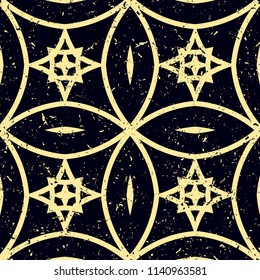 Art Deco seamless vintage wallpaper pattern. Geometric decorative background
