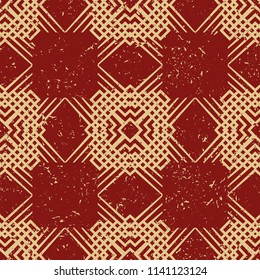 Art Deco seamless vintage wallpaper pattern. Geometric decorative background
