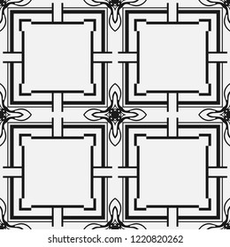 Art Deco seamless vintage wallpaper pattern. Geometric decorative background