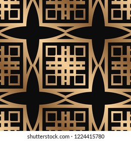 Art Deco seamless vintage wallpaper pattern. Geometric decorative background