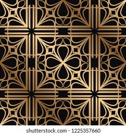 Art Deco seamless vintage wallpaper pattern. Geometric decorative background