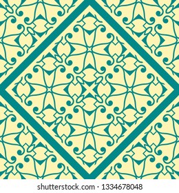 Art Deco seamless vintage wallpaper pattern. Geometric decorative background. Vector illustration.