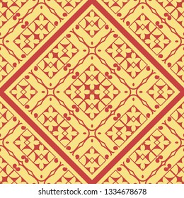 Art Deco seamless vintage wallpaper pattern. Geometric decorative background. Vector illustration.