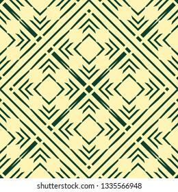 Art Deco seamless vintage wallpaper pattern. Geometric decorative background. Vector illustration.
