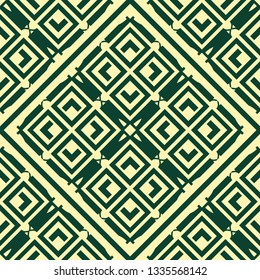 Art Deco seamless vintage wallpaper pattern. Geometric decorative background. Vector illustration.
