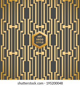 Art Deco seamless vintage wallpaper pattern