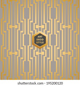 Art Deco Seamless Vintage Wallpaper Pattern