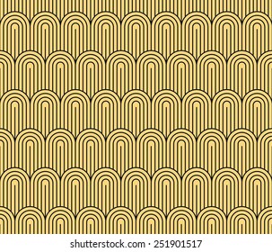 Art Deco seamless vintage wallpaper pattern