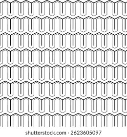 Art Deco seamless vintage wallpaper pattern. Geometric decorative background Vector graphic line illustration. Black and white abstract Design for package, cosmetic, textile, cards.
