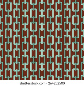 Art Deco seamless vintage wallpaper pattern with copper color