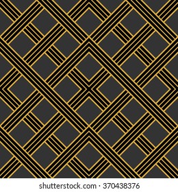 Art Deco seamless vintage wallpaper pattern. Geometric vector decorative pattern.
