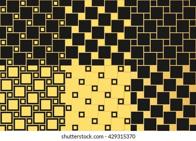 Art Deco seamless vintage wallpaper pattern. Geometric decorative pattern.set