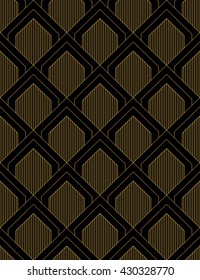 Art Deco seamless vintage wallpaper pattern. Geometric decorative 