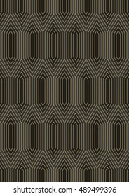 Art Deco seamless vintage wallpaper pattern.Decorative background