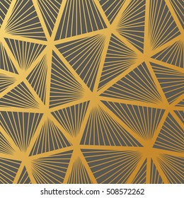 Art Deco seamless vintage wallpaper pattern. Geometric decorative background.