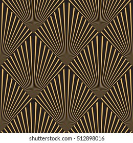 Art Deco seamless vintage wallpaper pattern. Geometric decorative pattern. Art Nouveau seamless vintage wallpaper pattern.