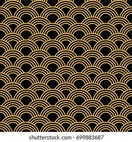 Art Deco seamless vintage wallpaper pattern. Geometric decorative pattern. Art Nouveau seamless vintage wallpaper pattern.