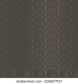 Art Deco Simple Geometric Gold Pattern