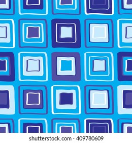 Art Deco Squares blue