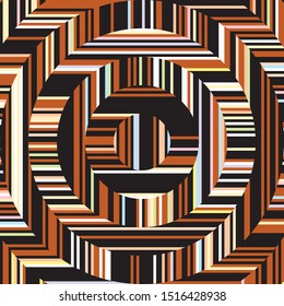 Art Deco Style Background with Gold Glitter Geometric Crossing Shapes, Circles, Rectangles, Lines, Squares, Art Nouveau Vintage Pattern, Retro Party 1920's 
