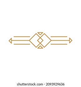 art deco style divider icon