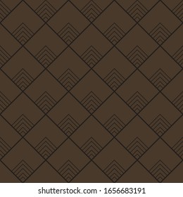 Art Deco style geometric patterns in shades of brown colours.