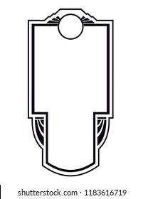 Art Deco Style Panel - Frame Design