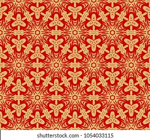 Art Deco style seamless pattern texture. Color background. Vector illustration.