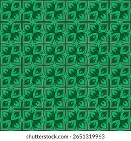 Art Deco style, seamless pattern, white on dark blue background. Geometric decorative texture, vector. 