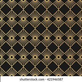 Art Deco style seamless pattern texture