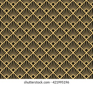 Art Deco style seamless pattern texture.