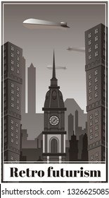 Art Deco style  Vertical cityscape background  Drawing vector illustration  Greeting card template Chicago  Background for design   decoration  Art Deco Invitation Design  Great gatsby