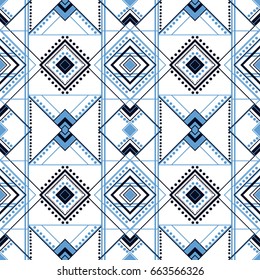 Art deco styled geometric seamless pattern