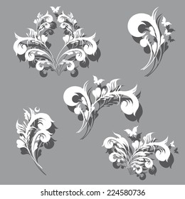 art deco swirls