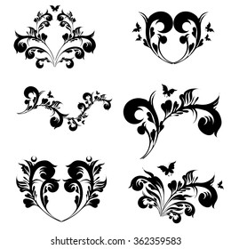 art deco swirls