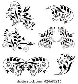 art deco swirls