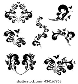 art deco swirls