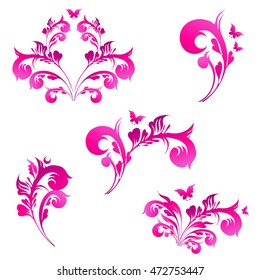 art deco swirls