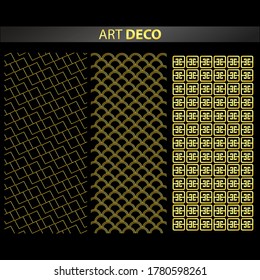 Art deco themed design. Design vectors