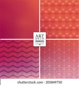 Art Deco thin line wallpaper pattern  can be used for invitation, congratulation