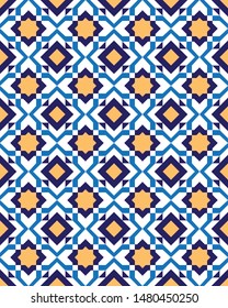 Art Deco Traditional pattern like on tile - vector 