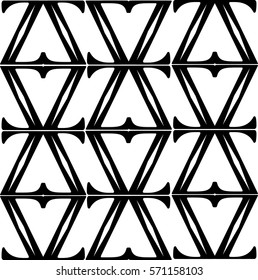 Art Deco Trellis Black & White